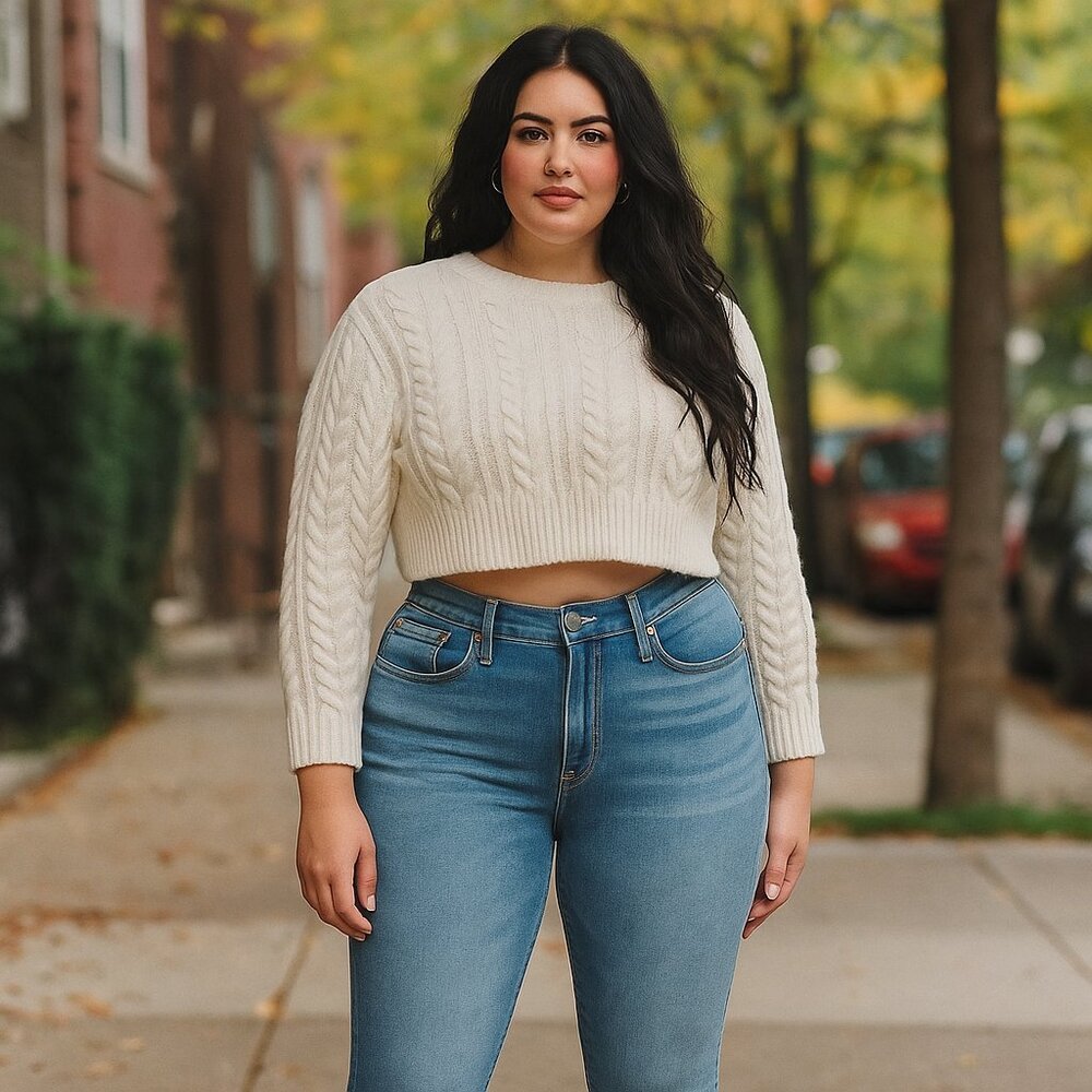 Madewell Plus Curvy High-Rise Skinny Jeans - Ainsworth Wash: Raw-Hem Edition NWT